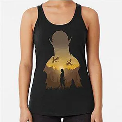 Baldurs Gate 3 Lae’zel Negative Illusion Racerback Tank Top