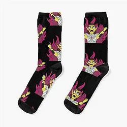 Laezel on Fire Pink Version Socks