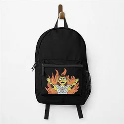 Laezel on fire backpack