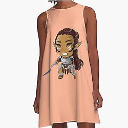 Laezel Chibi Baldurs Gate 3 A-Line Dress
