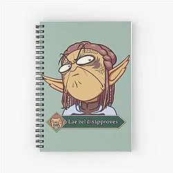Laezel Disapproves Spiral Notebook
