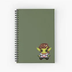 Pixelated Laezel Spiral Notebook
