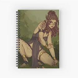 Laezel Crouch Spiral Notebook