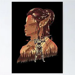 Lae'zel - Githyanki Fighter Silhouette Art Print 

(I removed the extra word "Poster")
