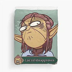 Laezel Disapproves Duvet Cover