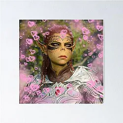 Laezel Hearts Poster