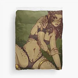 Laezel Crouch Bikini Duvet Cover
