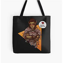 Laezel Approves All Over Print Tote Bag