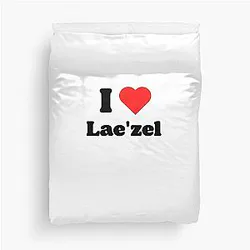 I love Laezel Duvet Cover
