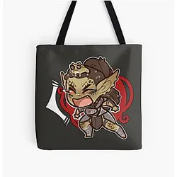 Laezel Chibi All Over Print Tote Bag