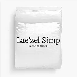 Lae'zel Simp - Lae'zel Approves Baldur's Gate 3 Companion Duvet