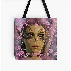 LaeZel Hearts All Over Print Tote Bag