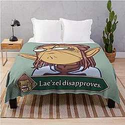 Laezel Disapproves Throw Blanket