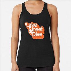 Lake Street Dive Orange Racerback Tank Top