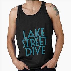 Lake Street Dive Blue Font Tank Top