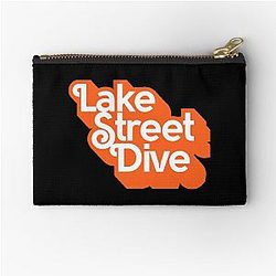 Lake Street Divine Orange Zipper Pouch