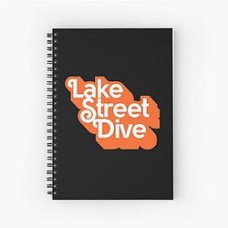 Lake Street Dive Orange Spiral Notebook