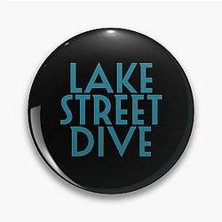 Lake Street Dive in blue font