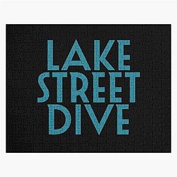 Lake Street Dive Blue Font Jigsaw