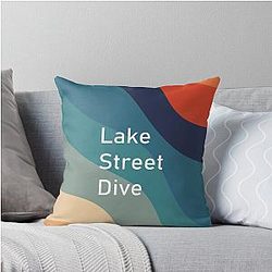 Groovy Lake Street Dive Throw Pillow