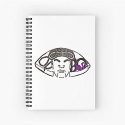 Lamar Jackson B'More Ravens QB 8 Logo Spiral Notebook