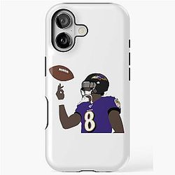 Baltimore Ravens Lamar Jackson iPhone Tough Case