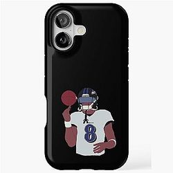 Lamar Jackson Football iPhone Case
