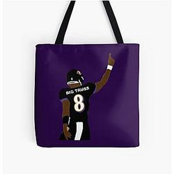 Lamar Jackson Big Truss iPhone Case All Over Print Tote Bag