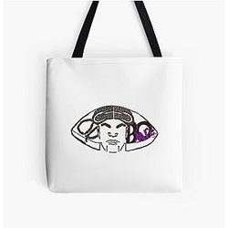 Lamar Jackson B'More Ravens QB 8 Logo All Over Print Tote Bag