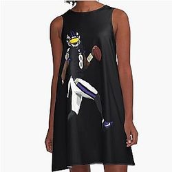 Lamar Jackson A-Line Dress