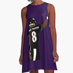 Lamar Jackson - Big Truss A-Line Dress