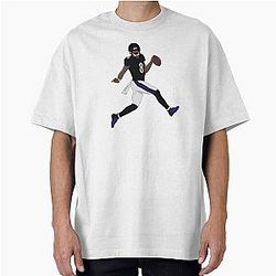 Lamar Jackson Celebrating Oversize T Shirt