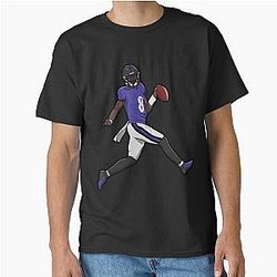 Lamar Jackson Running Touchdown Classic T-Shirt