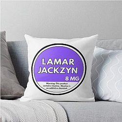Lamar Jackson Baltimore Ravens Throw Pillow