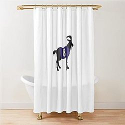 Lamar Jackson GOAT Shower Curtain