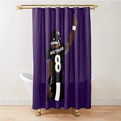 Lamar Jackson Big Truss Shower Curtain