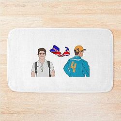 Lando Norris Digital Art Bath Mat