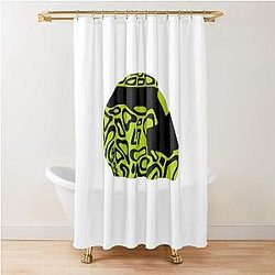 Lando Norris 2024 Helmet Design Shower Curtain