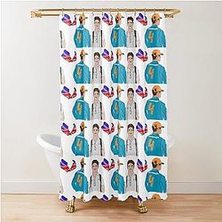 Lando Norris Digital Art Shower Curtain