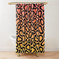 Lando Norris 2025 Helmet Pattern Shower Curtain