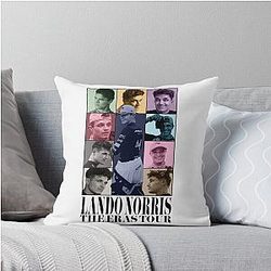 Lando Norris The Eras Tour Throw Pillow