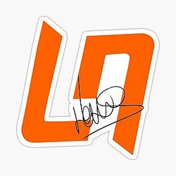Lando Norris Signed LN4 Sticker