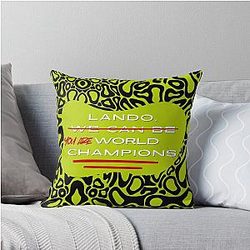 Lando Norris World Champion Throw Pillow
