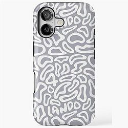 Lando Norris 2025 New Motif Lando 4 Grey White iPhone Tough Case