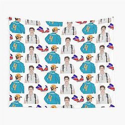 Lando Norris Digital Art Tapestry