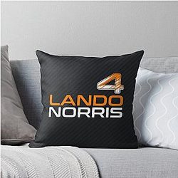 Lando Norris Throw Pillow