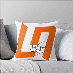 Lando Norris Signed LN4 Throw Pillow