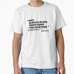 Max Ruins Everything Vintage Formula 1 Racing Inspired Lando Norris Classic T-Shirt