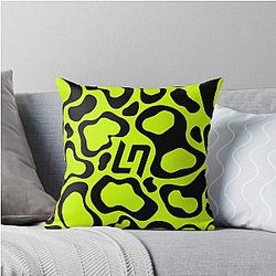 Lando Norris Helmet Pattern Throw Pillow