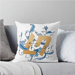 Lando Norris Logo from Hungarian GP 2024 Throw Pillow